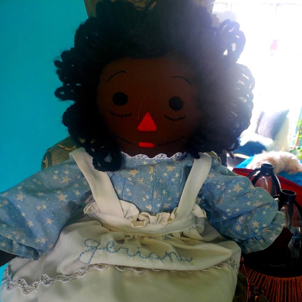 Vintage handmade Raggedy Ann Name Jerisha